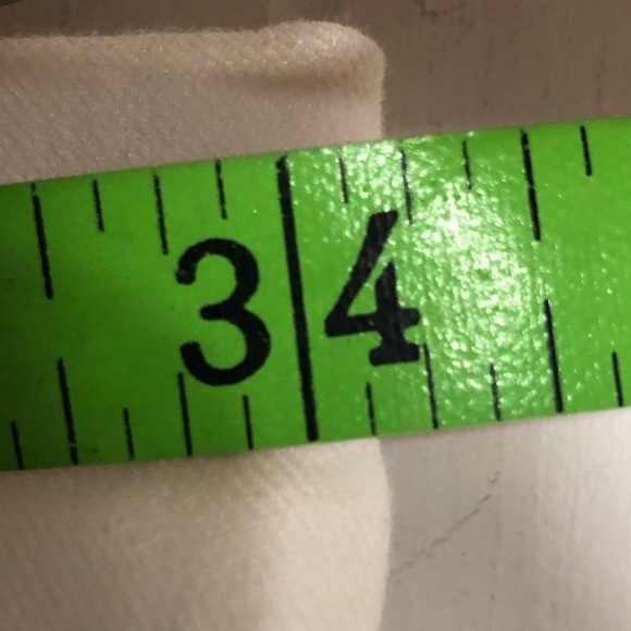 Womens White Summer Ankle Pants.12. Elastic waist - Picture 5 of 7